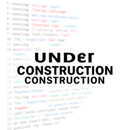 A white background with the text 'Under Construction' in bold black font