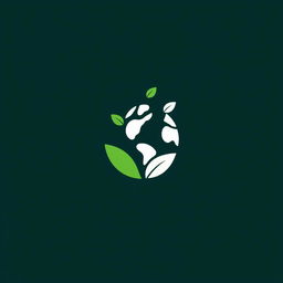 Create a minimalist and eye-catching logo for an eco-friendly company