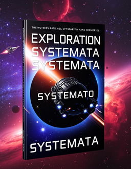 A captivating book cover for a sci-fi novel titled 'Exploration Systemata'