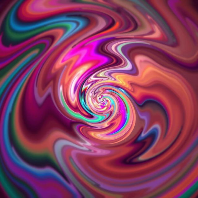 A mesmerizing, hypnotic swirl of colors that draws the viewer's attention and creates a sense of endless depth and motion