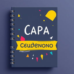 Crie uma capa de caderno com um design criativo e atraente