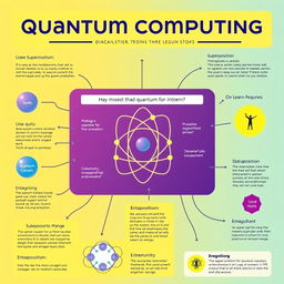 A visually engaging poster explaining quantum computing