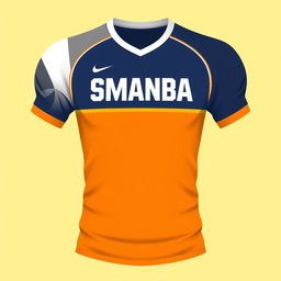 A sports jersey with the text 'SMANBA' prominently displayed