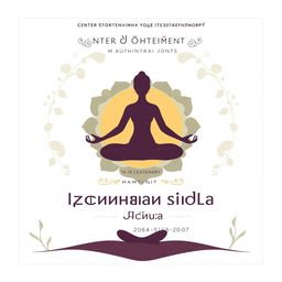 Create a poster for an event organized by the Center of Authentic Yoga