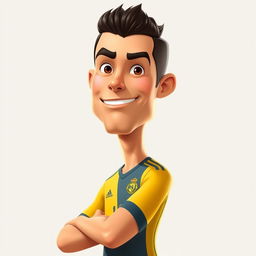 Create an animated character of Cristiano Ronaldo