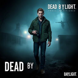 Miles Upshur, the investigative journalist from the horror game Outlast, is depicted in the eerie and suspenseful environment of Dead by Daylight