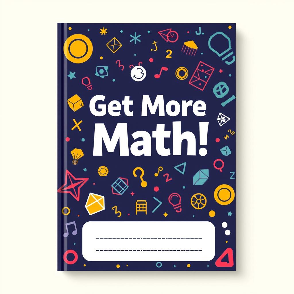 Create a book cover for a math learning book with a cleaner design