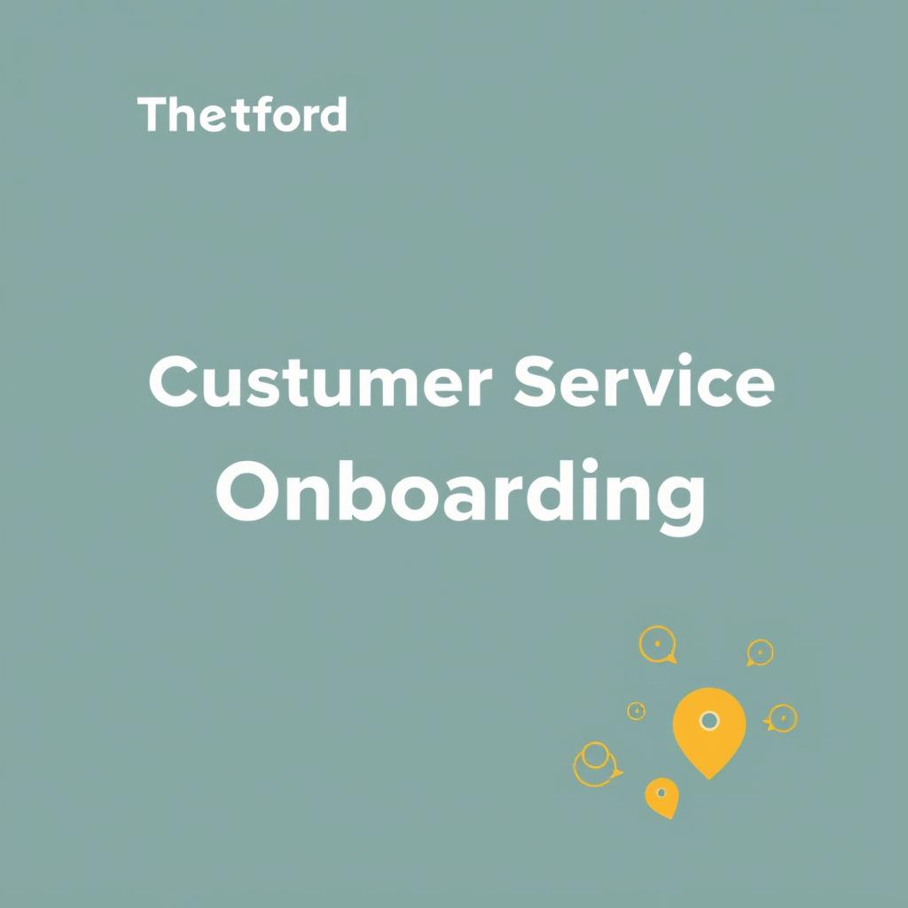 Create a cover page concept for the Customer Service Onboarding Program at Thetford