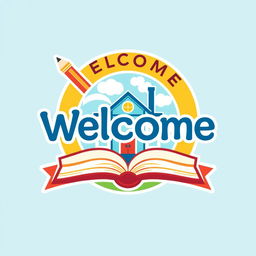 Create a welcoming logo for a school website