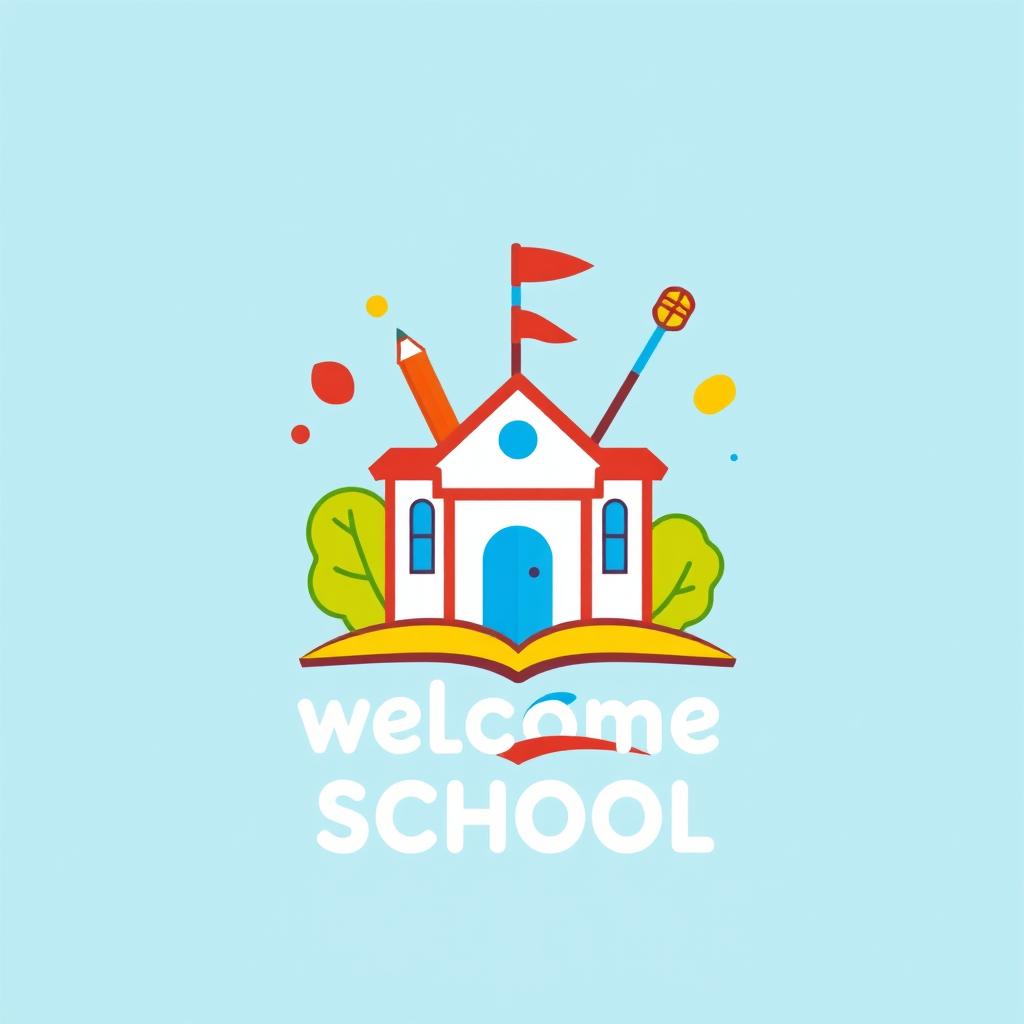 Create a welcoming logo for a school website