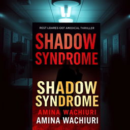 A medical thriller book cover titled 'Shadow Syndrome' by Amina Wachiuri