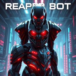 A detailed and futuristic 'Reaper Bot' banner