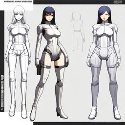 Create an image of a female character inspired by Kenichi Tachibana's style, resembling Michelle K