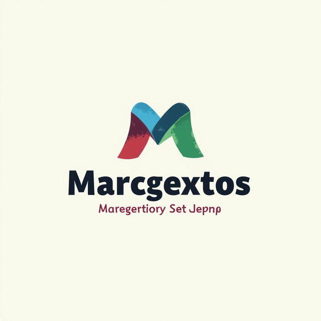 Diseña un logo moderno y profesional para una marca de marcatextos, utilizando colores vibrantes y elementos que representen la escritura, la creatividad y la educación