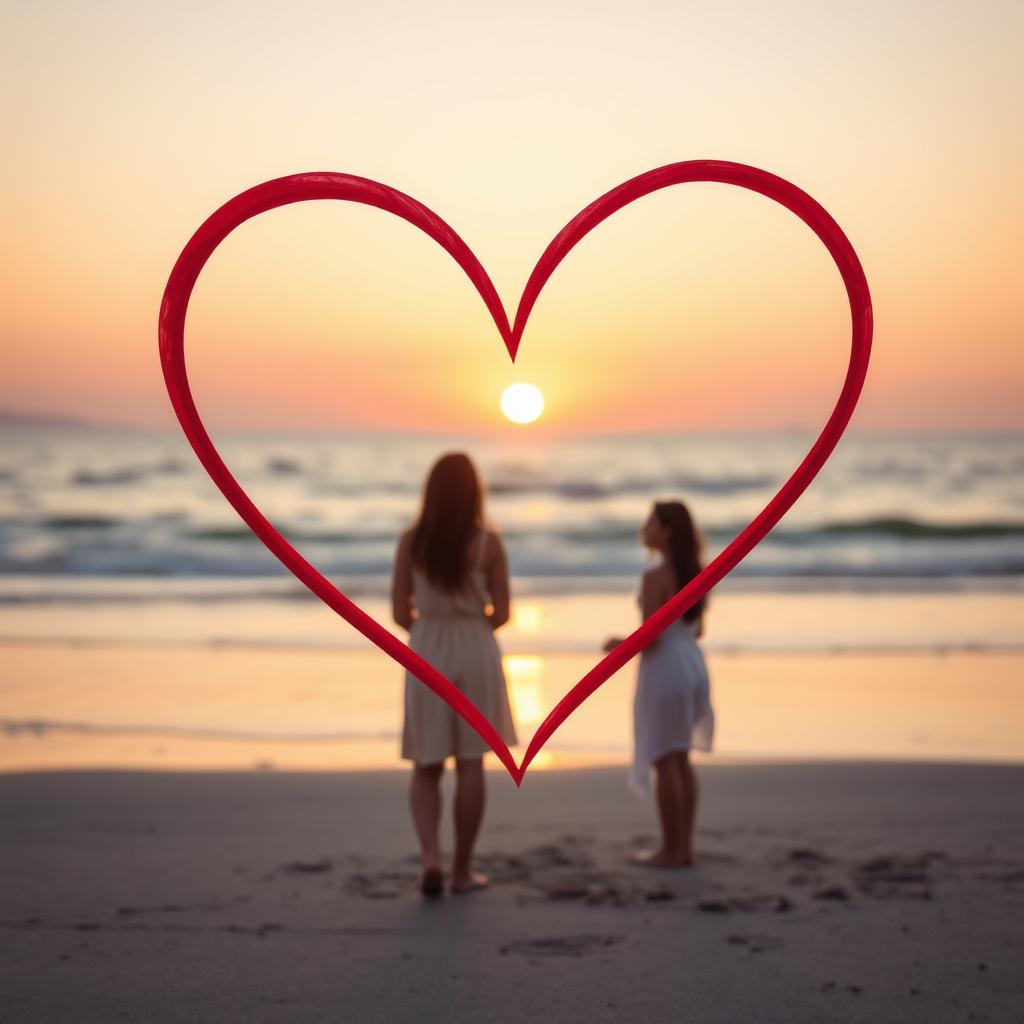 La imagen muestra un dije de corazón dividido en dos mitades, cada una sostenida por una cadena