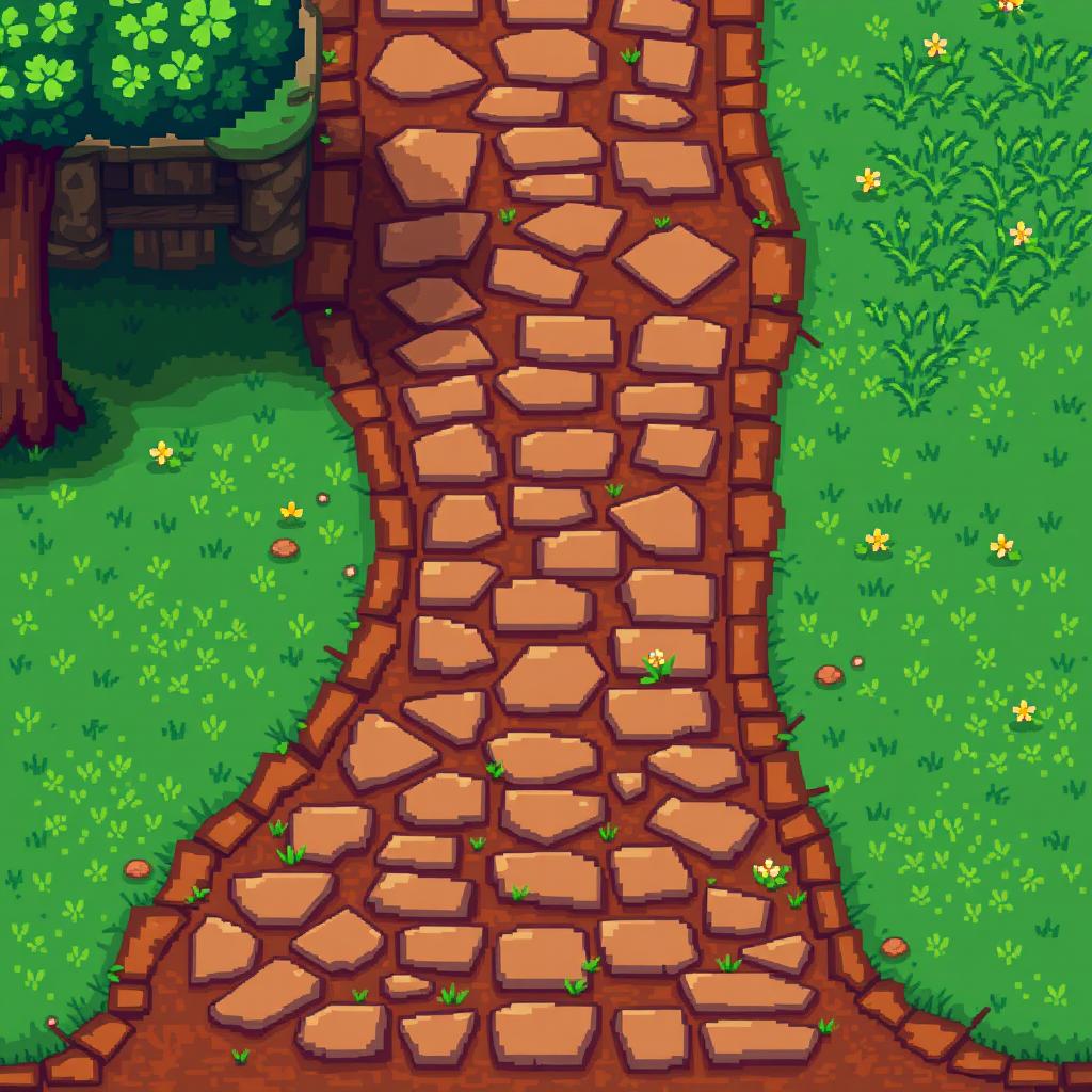 Create a path in the style of Stardew Valley