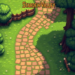 Create a path in the style of Stardew Valley