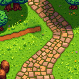 Create a path in the style of Stardew Valley