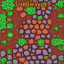 Create a path texture in the style of Stardew Valley