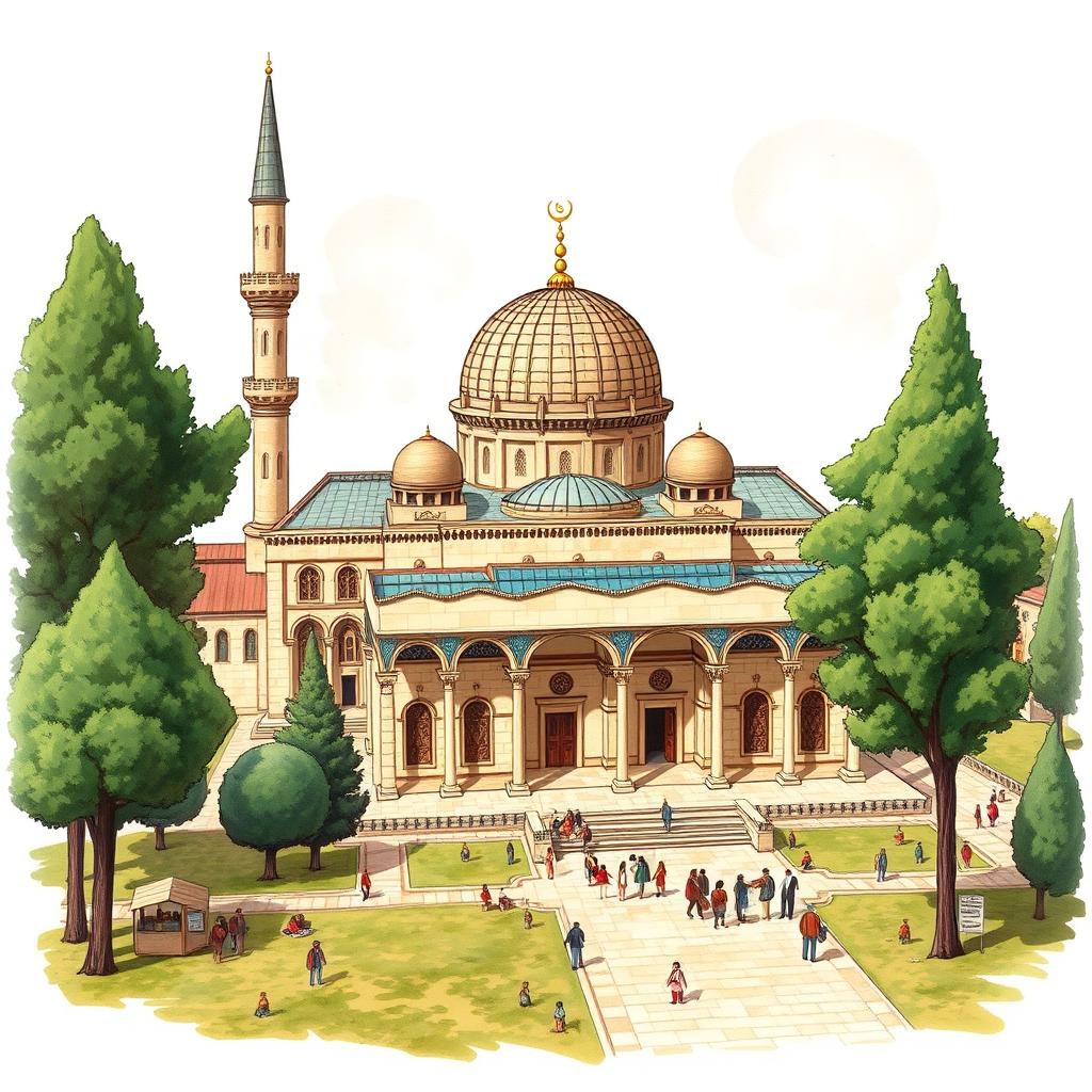 Create a detailed image of Al-Aqsa Mosque