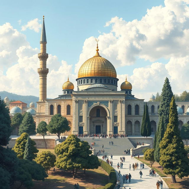 Create a detailed image of Al-Aqsa Mosque