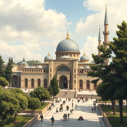 Create a detailed image of Al-Aqsa Mosque