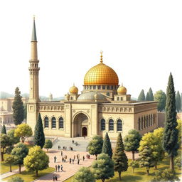 Create a detailed image of Al-Aqsa Mosque