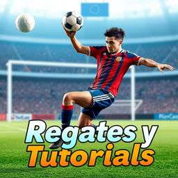 Una miniatura para un video que trata sobre regates y tutoriales de fútbol