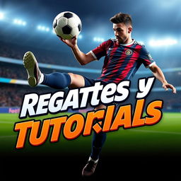 Una miniatura para un video que trata sobre regates y tutoriales de fútbol