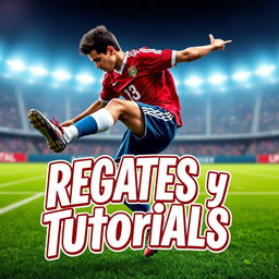 Una miniatura para un video que trata sobre regates y tutoriales de fútbol