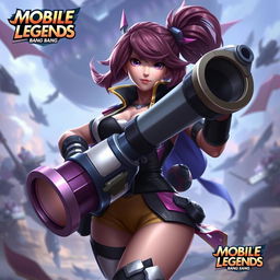 Create a realistic image of Layla, a character from Mobile Legends: Bang Bang