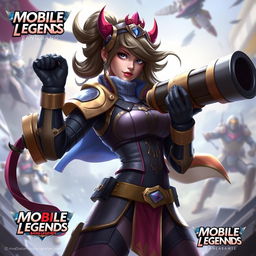 Create a realistic image of Layla, a character from Mobile Legends: Bang Bang