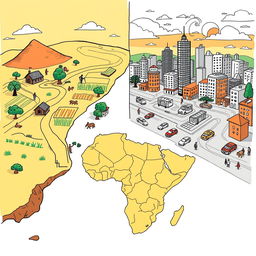 Crie um desenho que retrate a desigualdade tanto no interior dos países quanto entre diferentes países