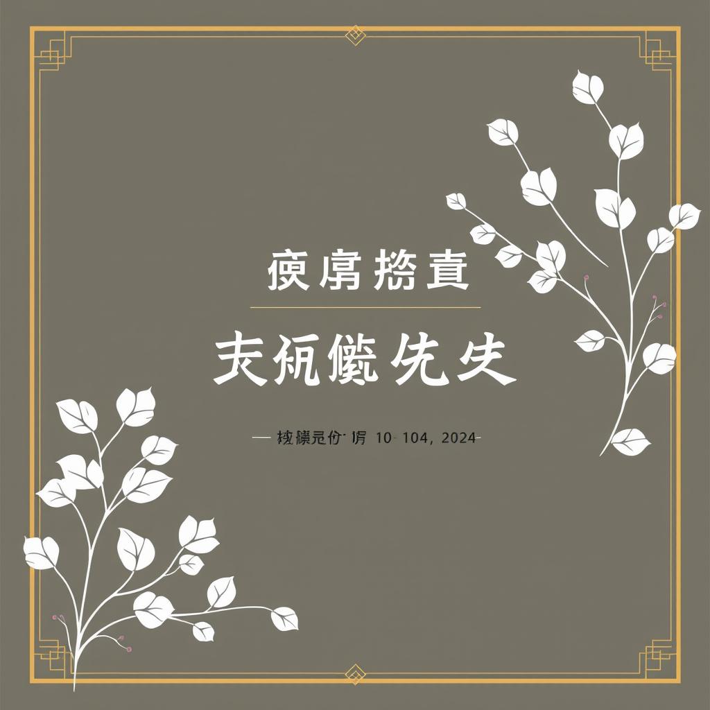 Design a mature and noble cover for a Teacher's Day electronic photo album