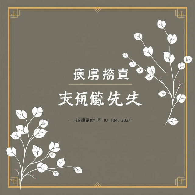 Design a mature and noble cover for a Teacher's Day electronic photo album