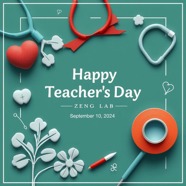 Create a cover for a Teacher's Day electronic photo album