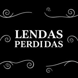 A black background with spiral lines along the borders and the text 'LENDAS PERDIDAS' written in the center