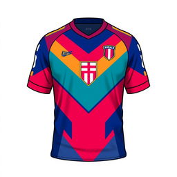Crie uma camiseta de futebol para um time fictício