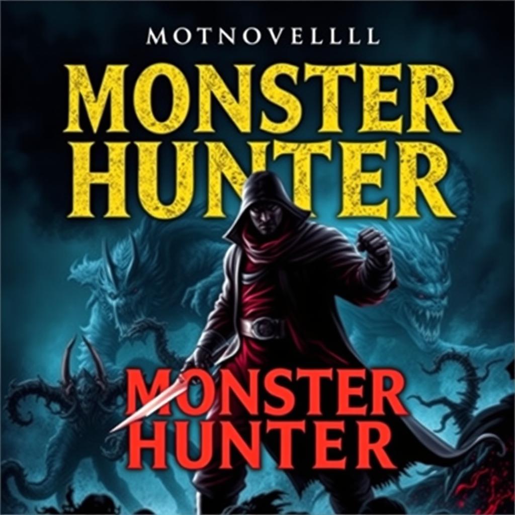 Create a cover for a novel titled 'Monster Hunter'