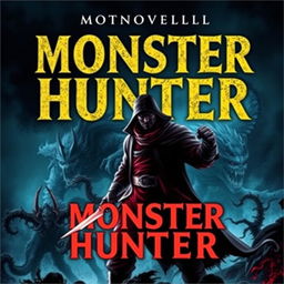 Create a cover for a novel titled 'Monster Hunter'