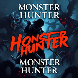 Create a cover for a novel titled 'Monster Hunter'