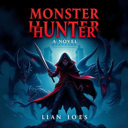 Create a cover for a novel titled 'Monster Hunter'