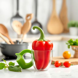 Create an image of a home tool that looks like a pepper