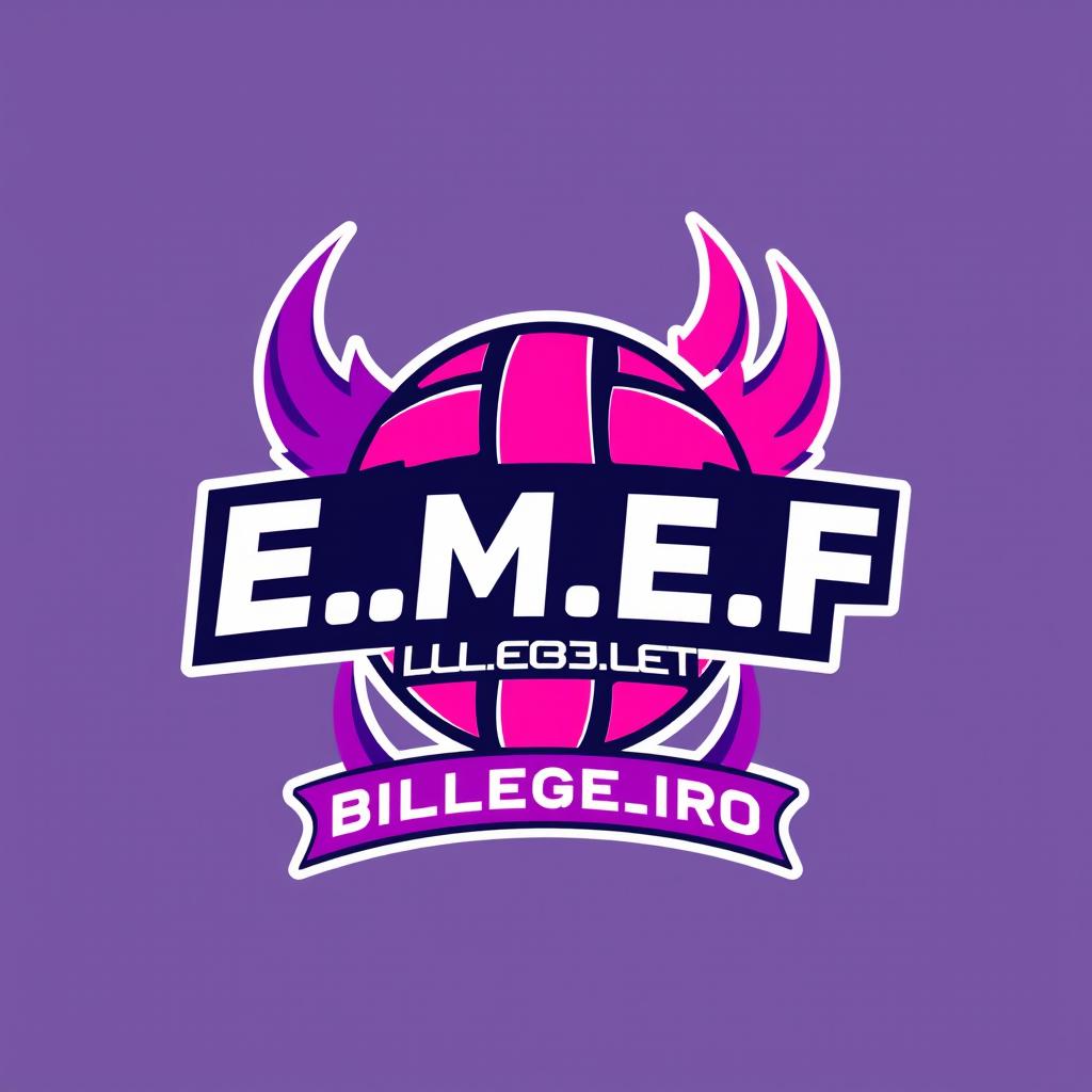 Create a logo for a volleyball group named 'E