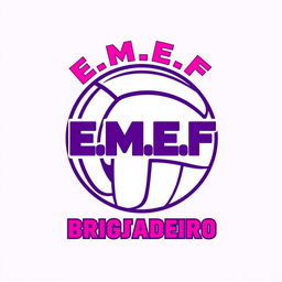 Create a logo for a volleyball group named 'E