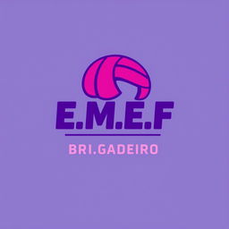 Create a logo for a volleyball group named 'E