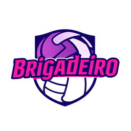 Create a logo for a volleyball group named 'Brigadeiro'