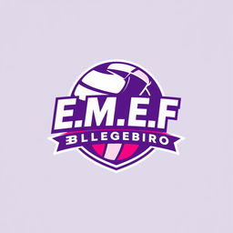 Create a logo for a volleyball group named 'E