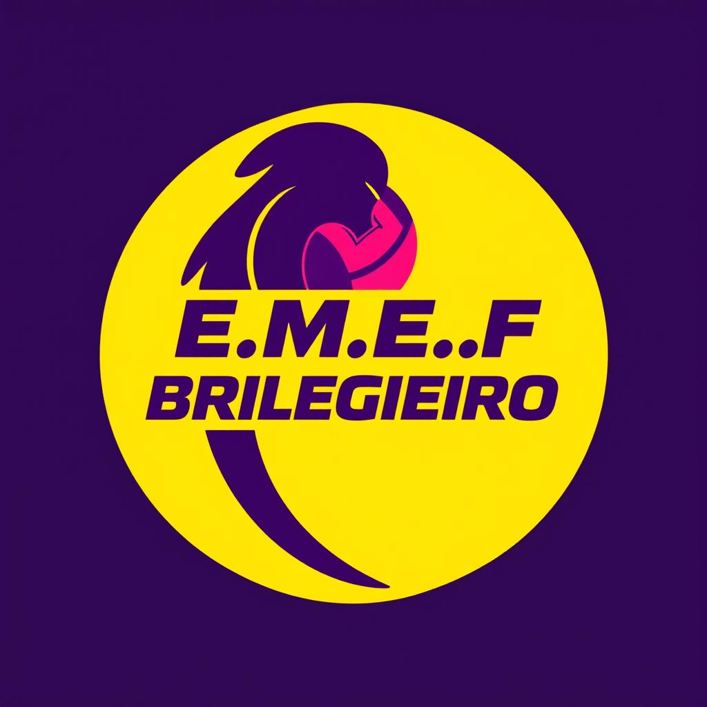 Create a logo for a volleyball group named 'E