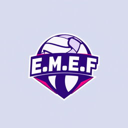 Create a logo for a volleyball group named 'E